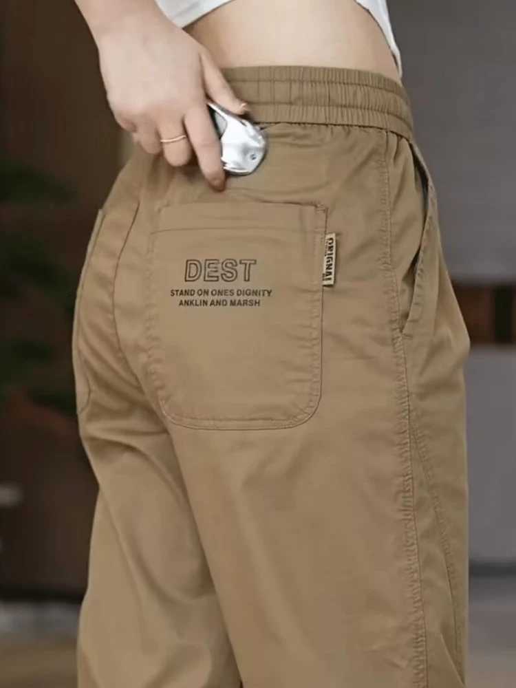 2024 Summer Mens Thin Breathable Outdoor Pocket Casual Work Pants Fashion Loose Color Harlan Pants Oversized PantsW240725