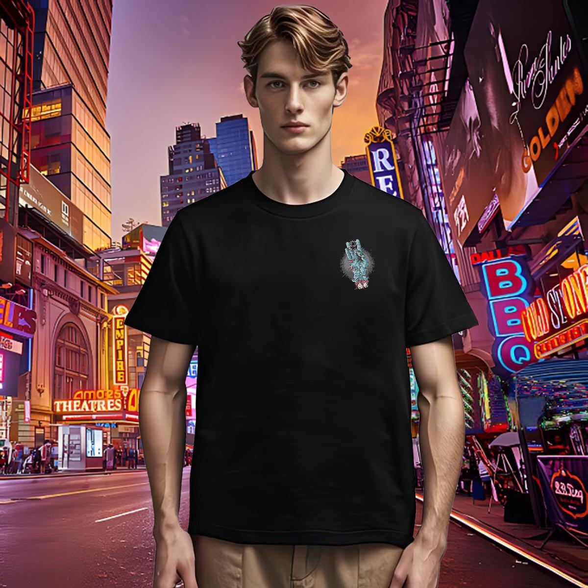High Quality Men T Shirts Halloween Breathable Short Sleeve High Street Hip Hop Black Oversized 100% Cotton 230g Mens Tshirts Fashion Tees Shirts