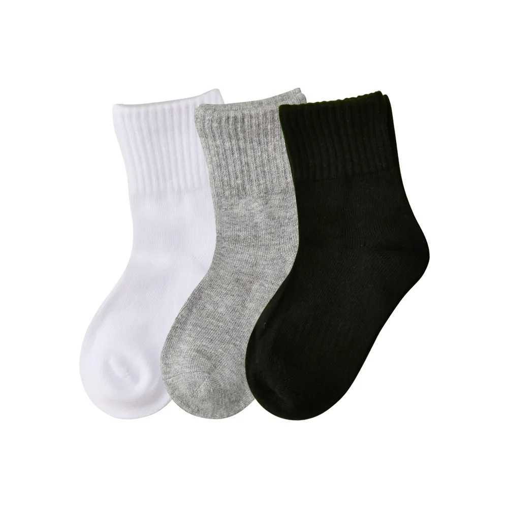 5 pairs of children boys and girls return to school with solid color black and white uniforms crew socks childrens JK Harajuku preparatory style W2408