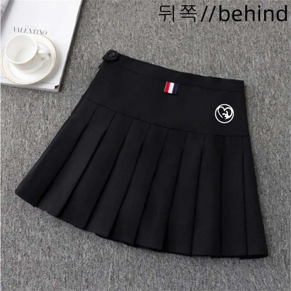 Women Sports Middle Waist Double Layer Pleated Skirt Golf Equipment Tennis Athletic Half Skirts with Safety Pants s