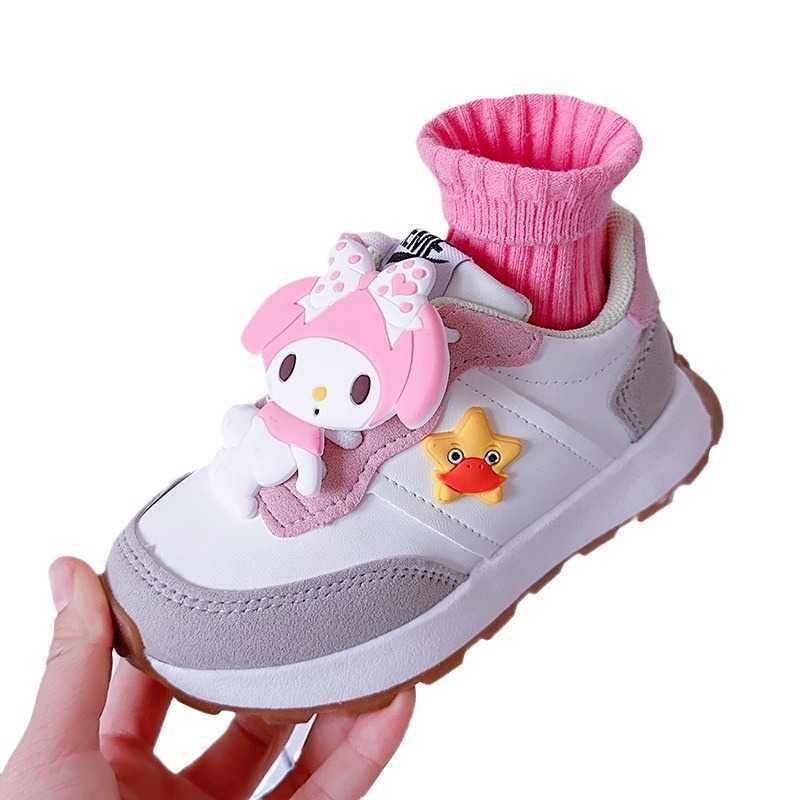 Sneakers Girls shoes sports shoes 2024 spring new collection childrens soft soled dad shoes cartoon big eared dog fashion princess spring collection H