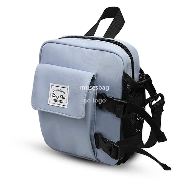 Trendy tooling crossbody bag Solid color convenient shoulder bag Casual all-in-one mobile phone bag Student commuting bag
