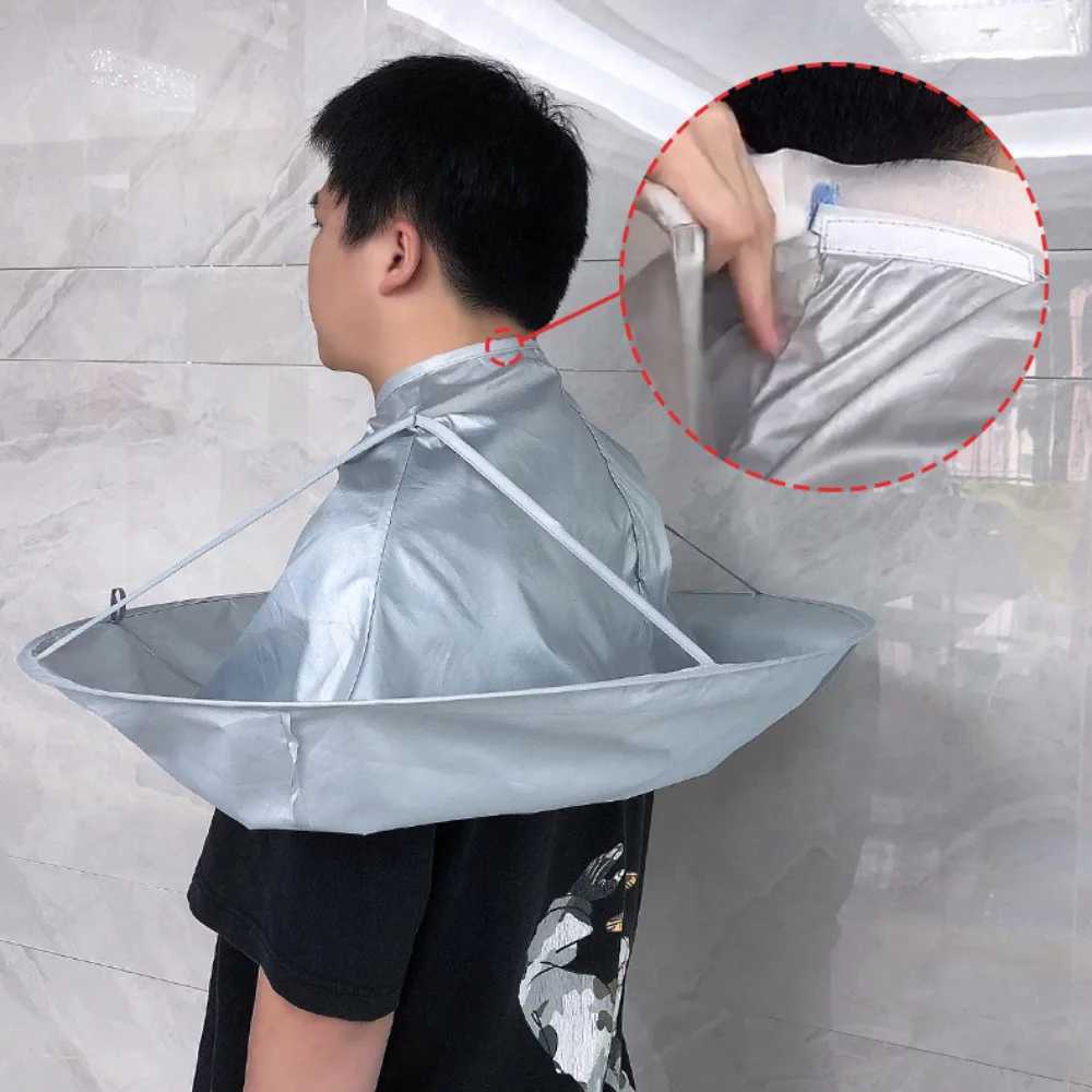 Barber shawl hair umbrella hair clip clothing hair dye hair salon breathable household hair clip foldable hair clip tool W240814