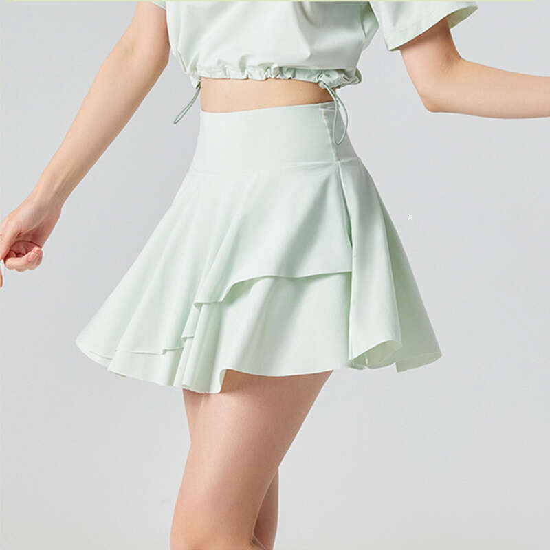 Tennis Women High Waist Sport Pleated Skirts Fake Two Piece Badminton Shorts Gym Fiess Running Short Skorts With Pocket