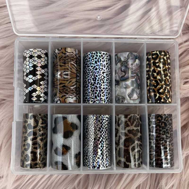 Design Nail Art Print Nail Foils Stickers Decal Sliders Transfer Foil WrapTips DIY Manicure DecorationXJ240814