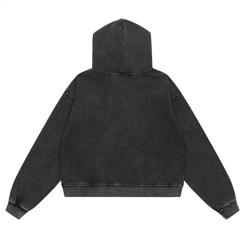 Hip Hop Extra Large Black Casual Sweatshirt Spring Autumn Laundry Bag Zipper Hoodie w240826