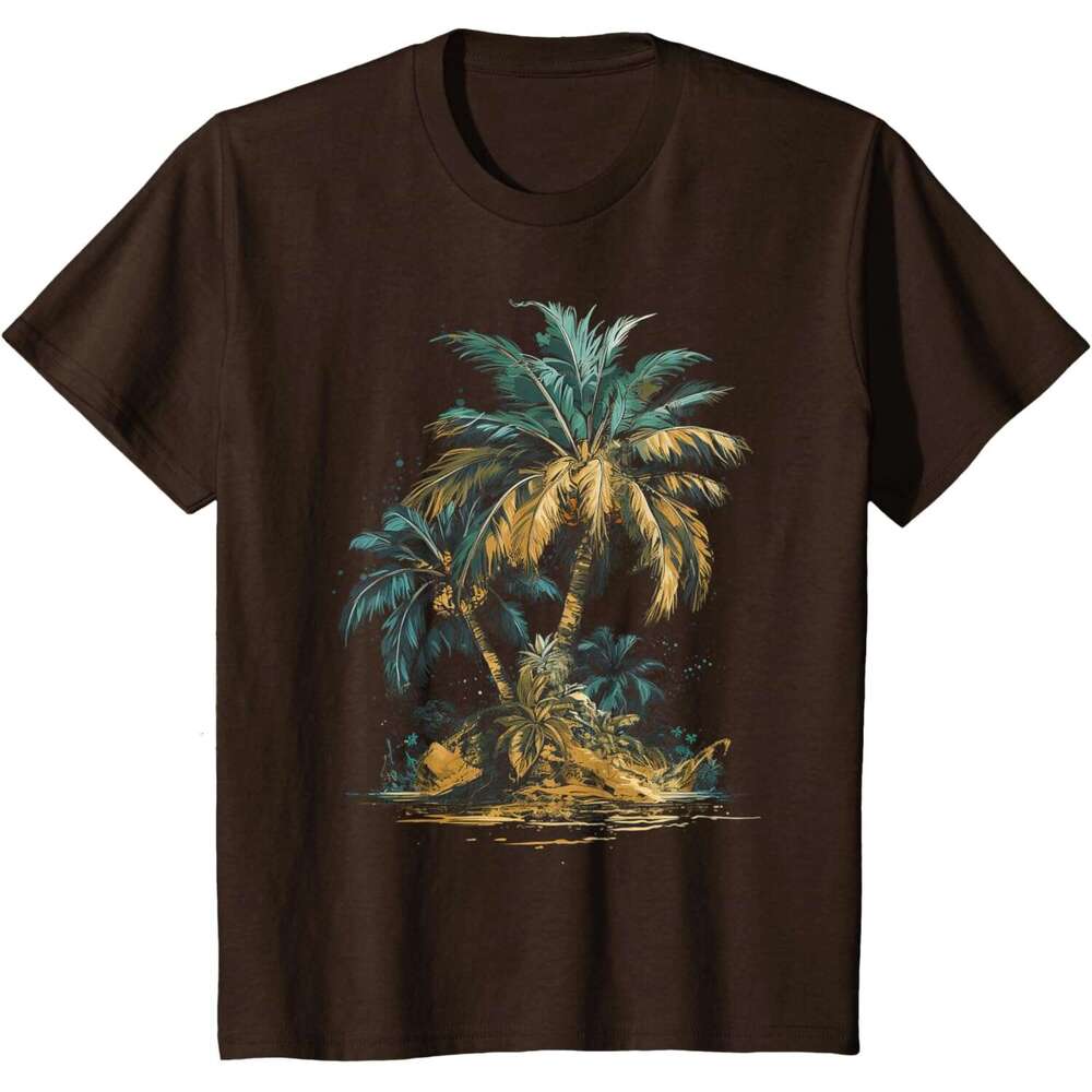25ss T shirt for Mens Palm Tree s Funny Graphic Tees T-Shirt Shirts Tshirt Graphic Tee Casual Tops Short sleeve Free shipping