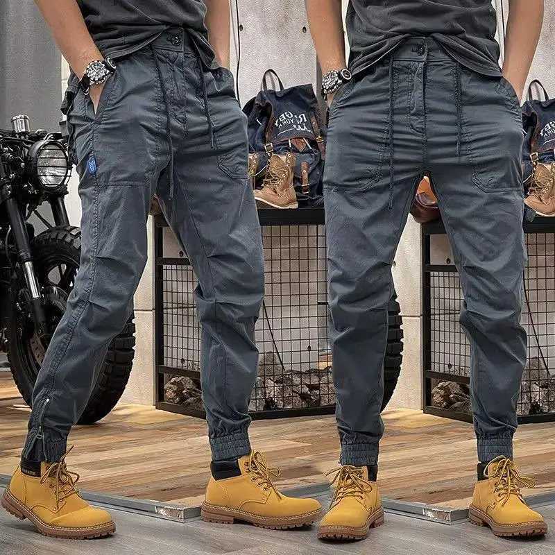 Fashion brand mens workwear pants 2024 new high-end lightweight luxury spring/summer casual version W240725