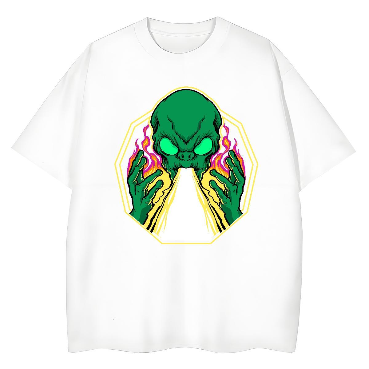 Popular Men Tees Casual Beach 230g 100% Cotton Plus Size Custom Breathable Soft ET T shirt Customized Tshirts