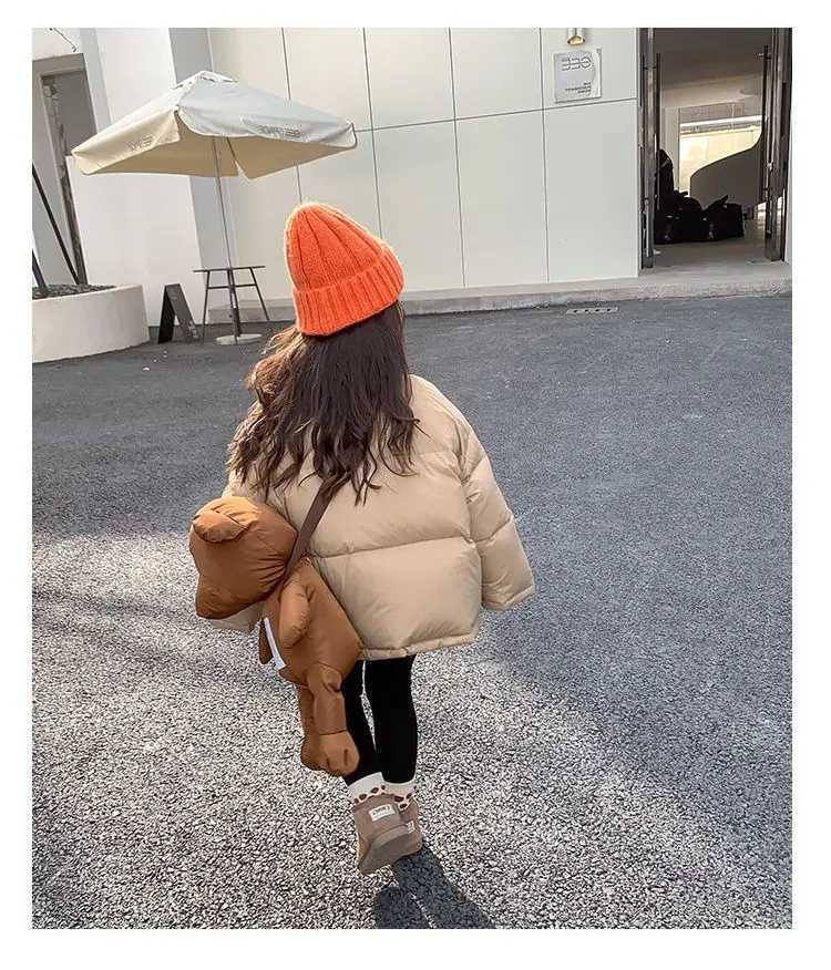 2023 Korean Childrens Clothing Girls Winter Coat Childrens Winter Jacket Childrens Clothing Thickened Warmth W240814