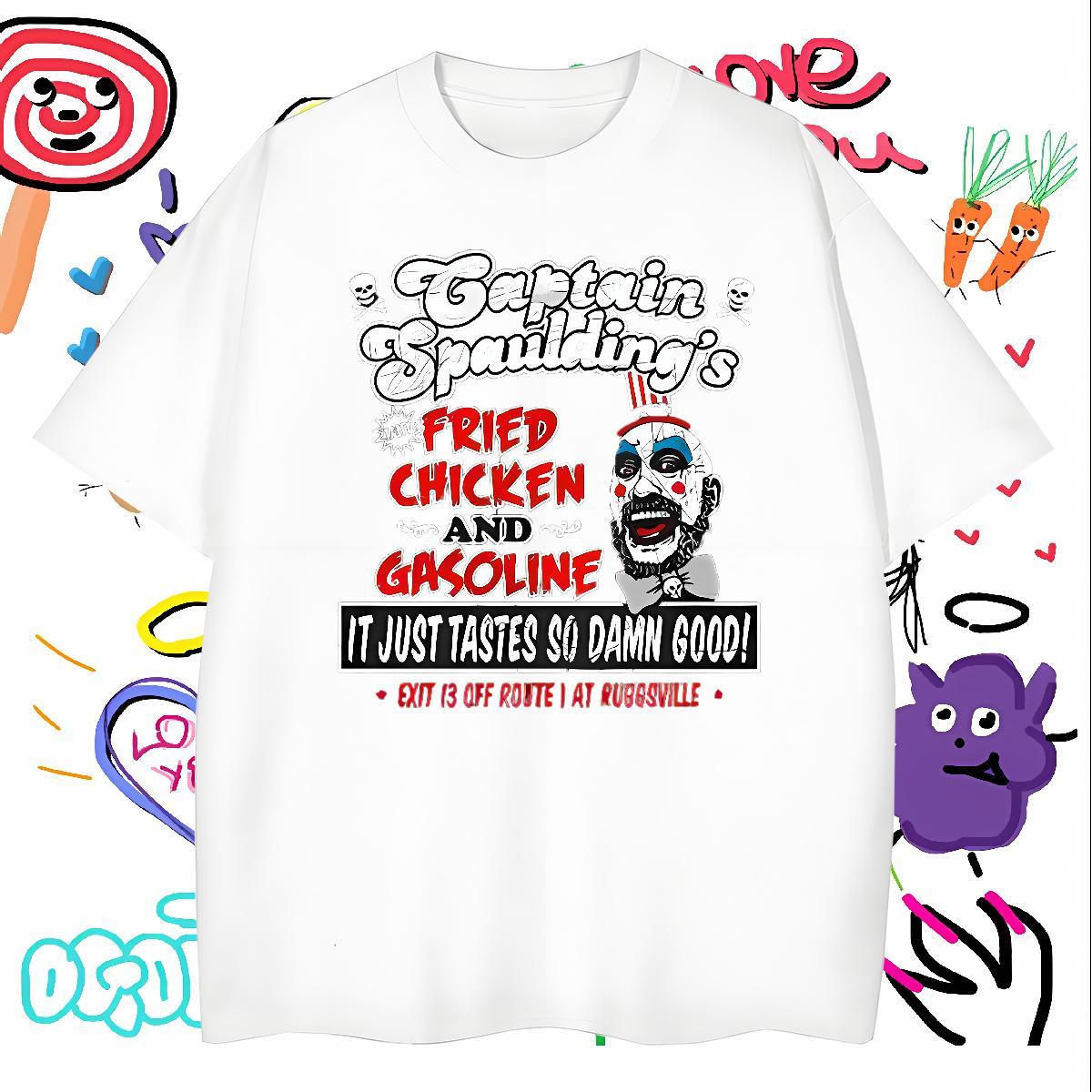 Comfortable Mens T Shirts halloween O-Neck Short Sleeve Outdoor Anime 230g Pure Cotton Mens Tshirts Fashion Designer Tees