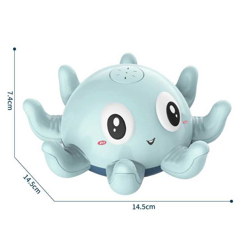 Baby bath toys water spray shower toys childrens bath toys electric whale bath balls with lights music LED lights bathtub toysW240814zzx