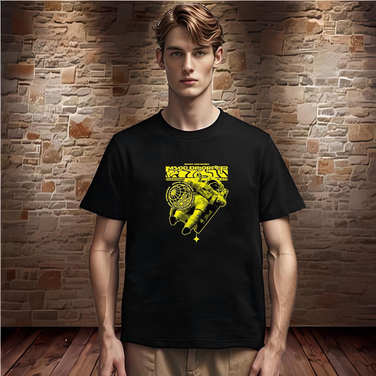 Man T Shirts 230g Cotton cosmonaut Daily Wear Breathable Custom Print Oversized Tshirt for Man Woman 2024 Summer Designer Clothings