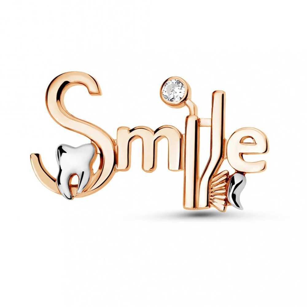 DCARZZ Smile Unique Dental Toothbrush Mirror Pin Creative Oral Dental Medical Jewelry Collar Badge Gift W240815