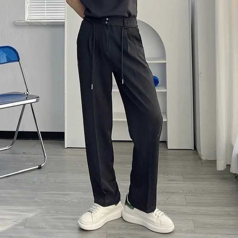 Mens Trouser Office Wide Business Custom Straight Mens Casual Pants with Size Aesthetics Hot Low Price Fashion Formal DressW240725