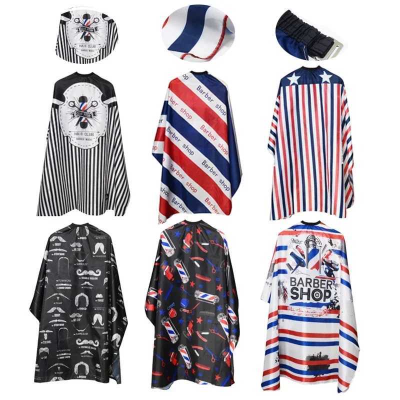 Hairdressing Coth pattern hair cutting waterproof cloth salon hairdresser Cape professional hairstylist retro apron hairstylist Cape W240814