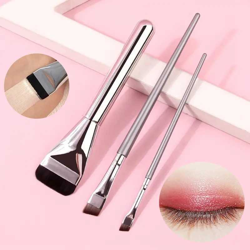 Ultra thin basic brush one line of basic brush ultra-thin traceless invisible eyeliner brush 3 cosmetic brushes tool set W240814