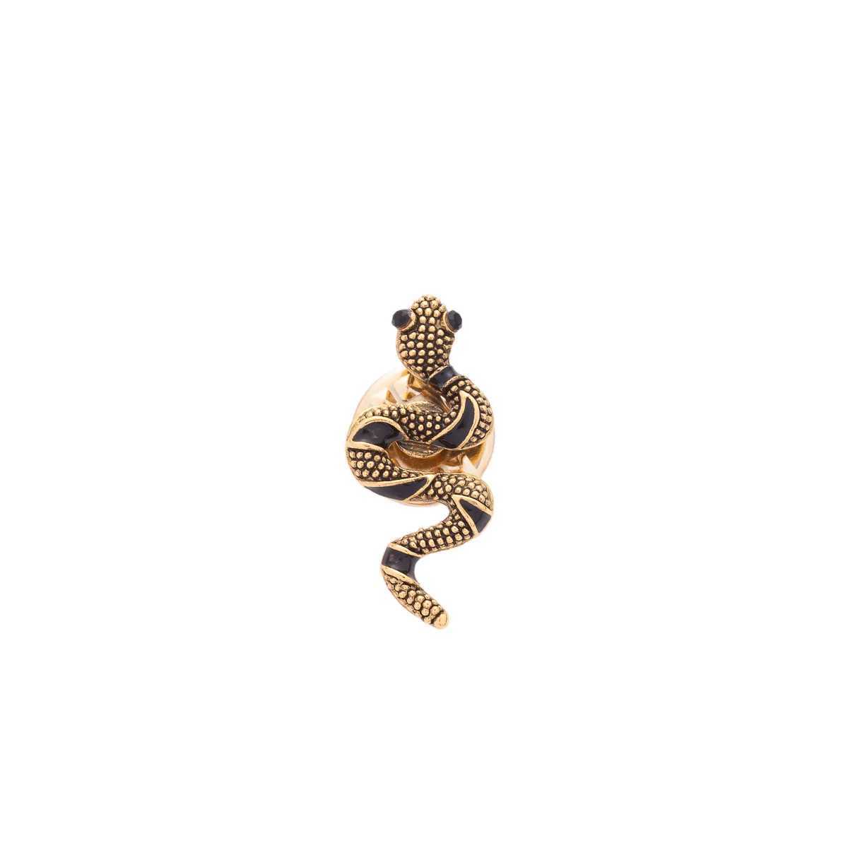 Exquisite Fashion Mini Snake Cobra Animal Brooch Mens Punk Trend Business Party Clothing Pin Jewelry W240815