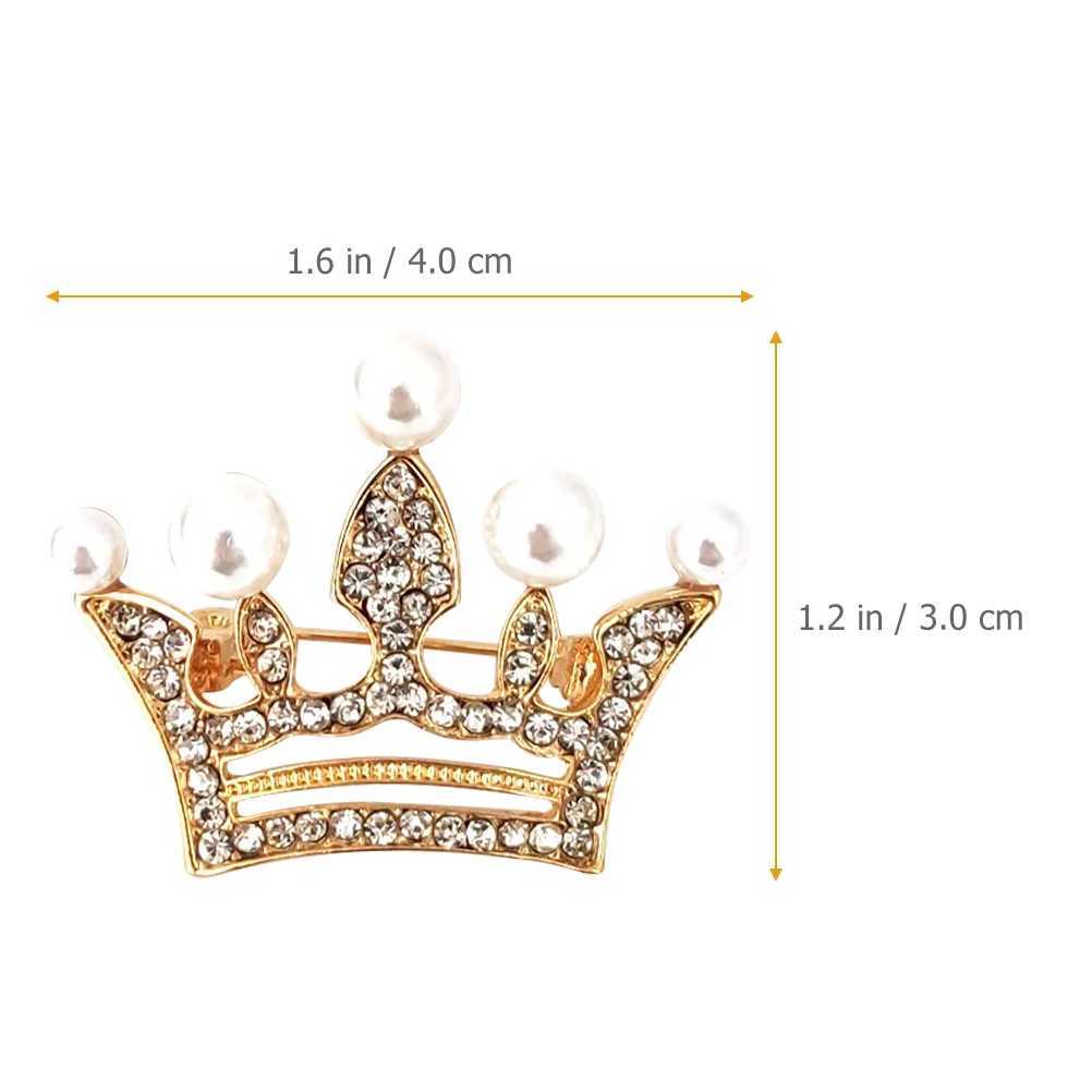 12 pieces of Crown Brooch womens lapel pins used for backpacks alloy fashionable womens brooch W240815