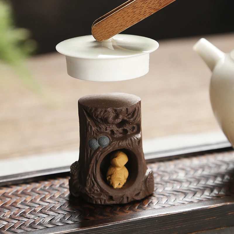 Pot Lid Holder Chinese Lucky Kung Fu Tea Set Pot lid Holder Ceremony Accessories Tea Pet DecorationXJ240814