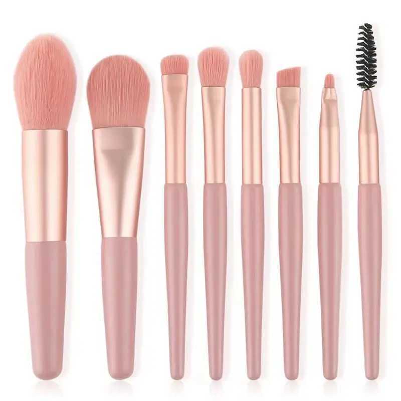 8-piece professional makeup brush set cosmetic powder eye shadow basic powder blusher mixed concealer cosmetic tool brush W240814