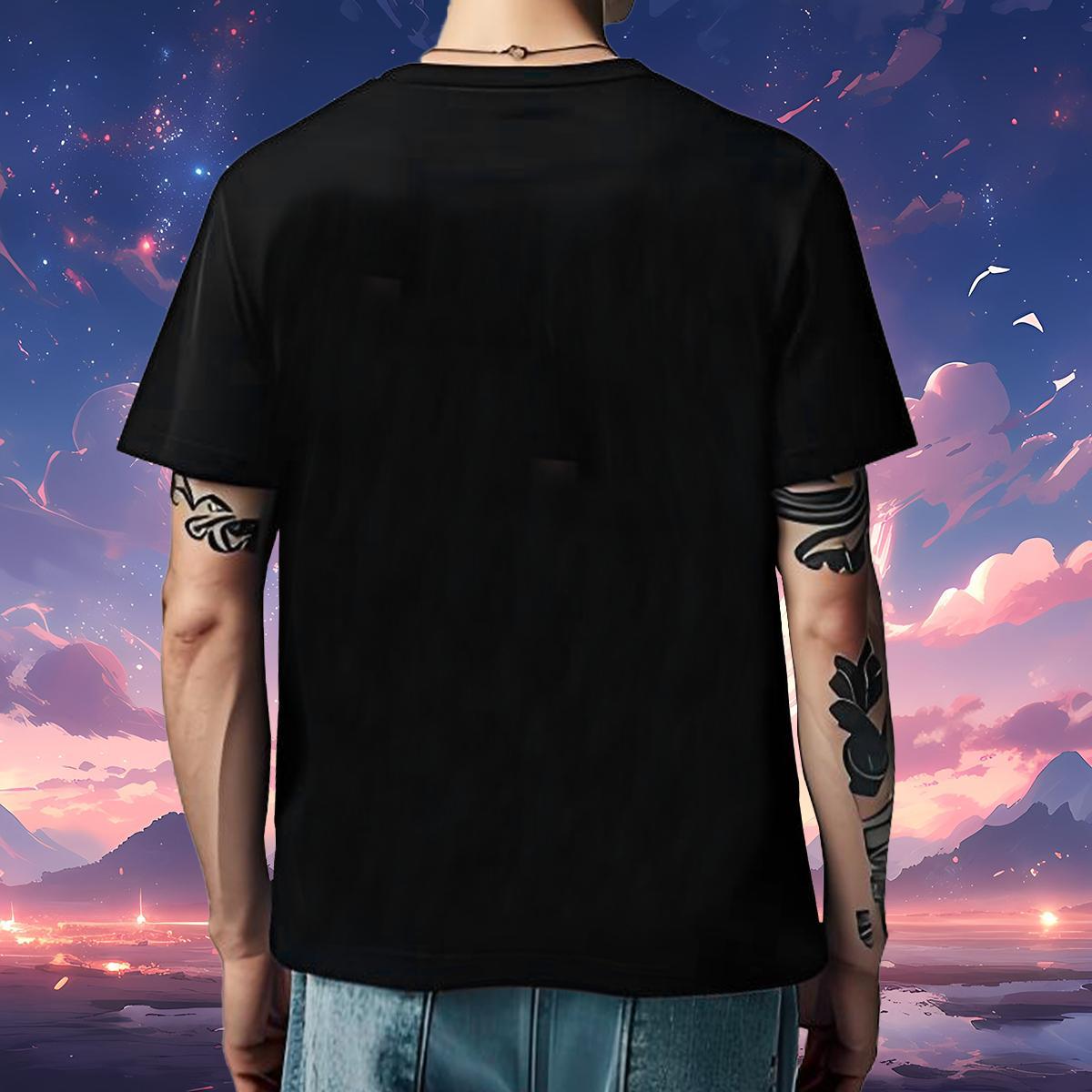 Classic Men Tees pumpkin Sports Casual 100% Cotton 230g Tops Shirt Crew Neck Breathable Comfortable T shirt White Plus Size