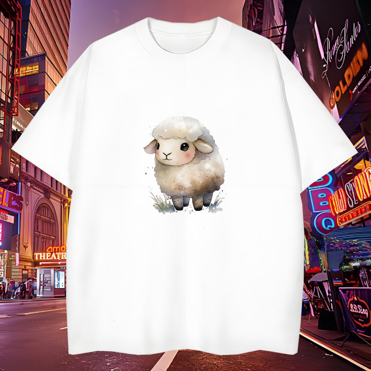Popular T-Shirts for Men Crew Neck Breathable Daily Outfit Plus Size Cartoon 230g Cotton Men Tshirts Custom Clothings