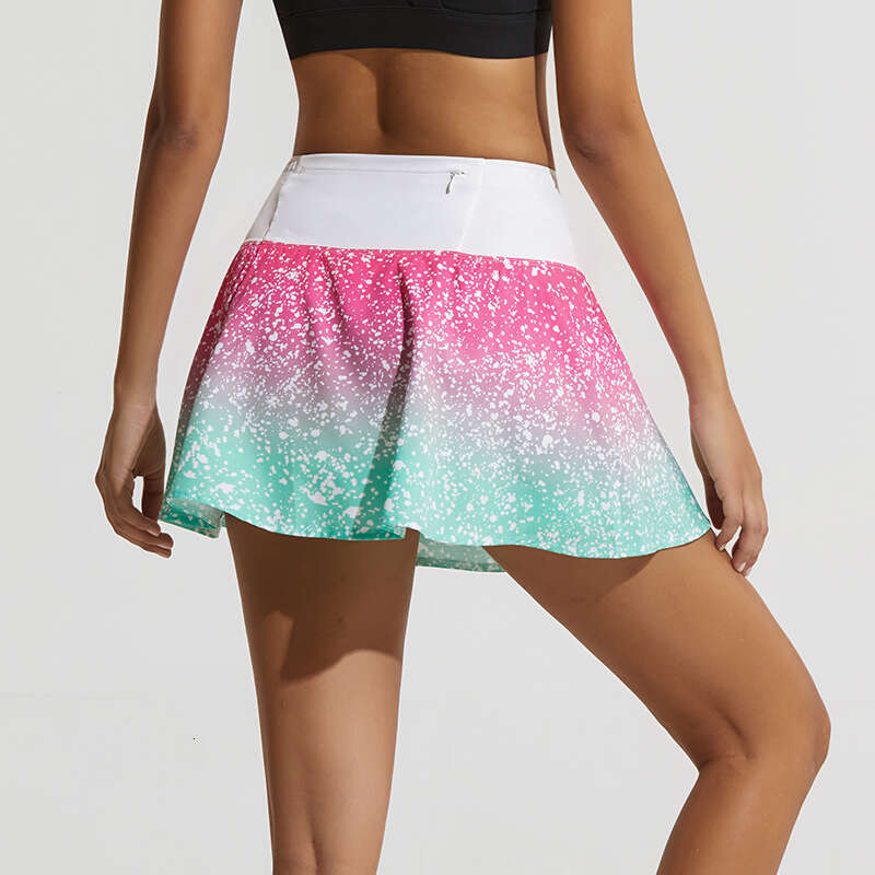 Tennis 2023 for Women Dance Fiess Printed Sports Skirts Female Golf Running Skort Active Athletic Yoga Skirt Short With Pocket