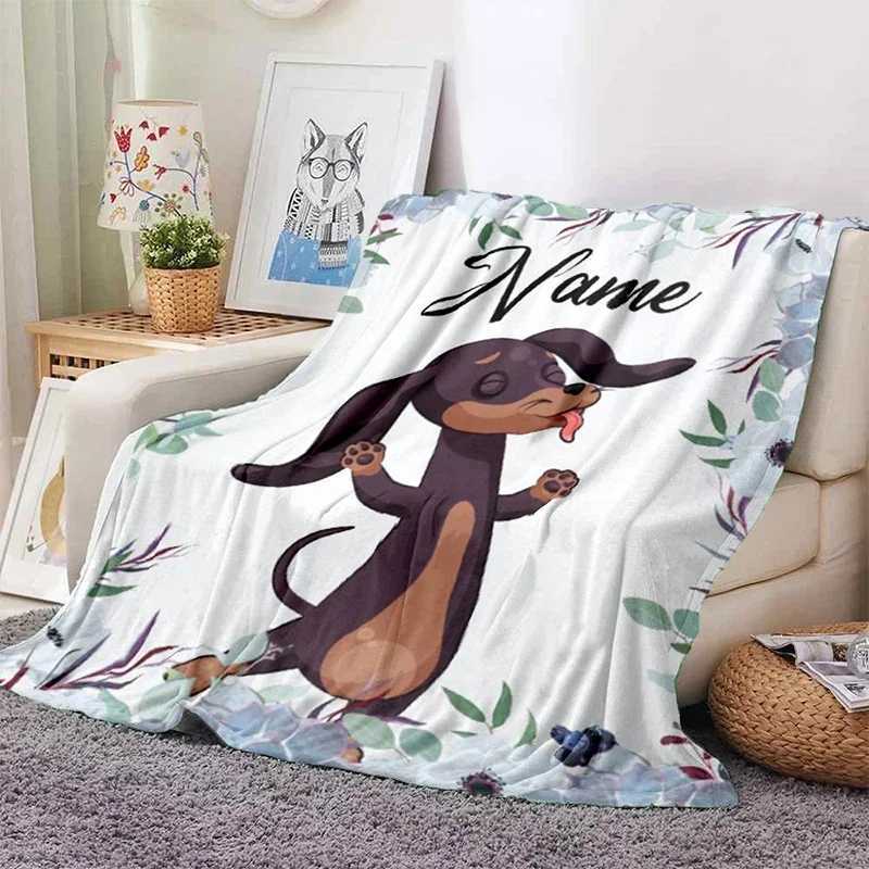 Custom Blanket Custom Name Blanket Kids Girl Boy Flannel Fleece Throw Blanket Personalized Family Friends Birthday Festival Gift Y240815
