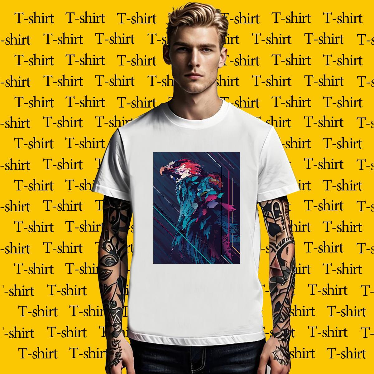 Unisex Men Tees Sports Casual 230g 100% Cotton Custom Print Oversized Breathable eagle T Shirts Men Stylist Wear