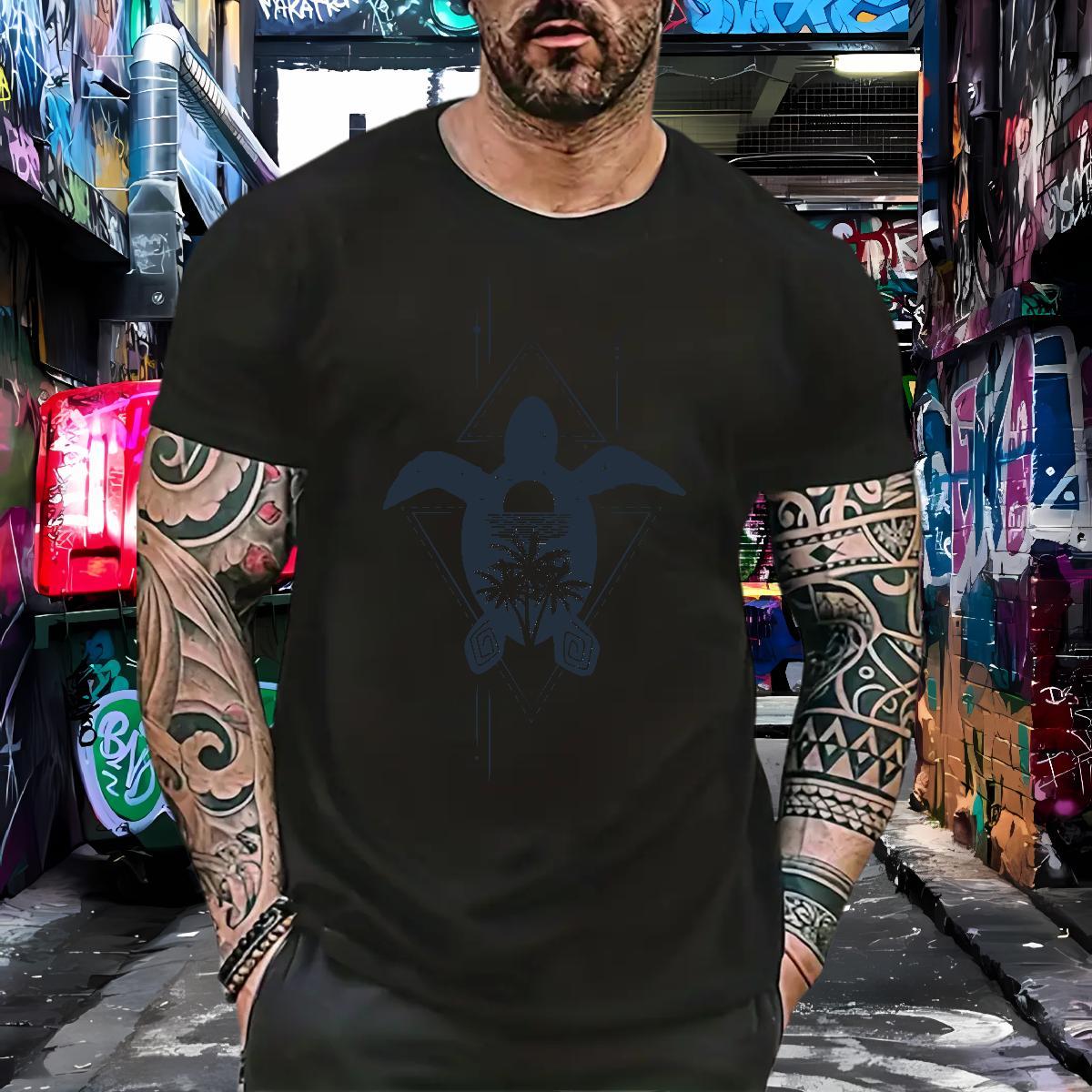 T shirt 100% Cotton 230g Beach Crew Neck Custom Print Plus Size Men Tshirts 2024 DIY Brand Wear