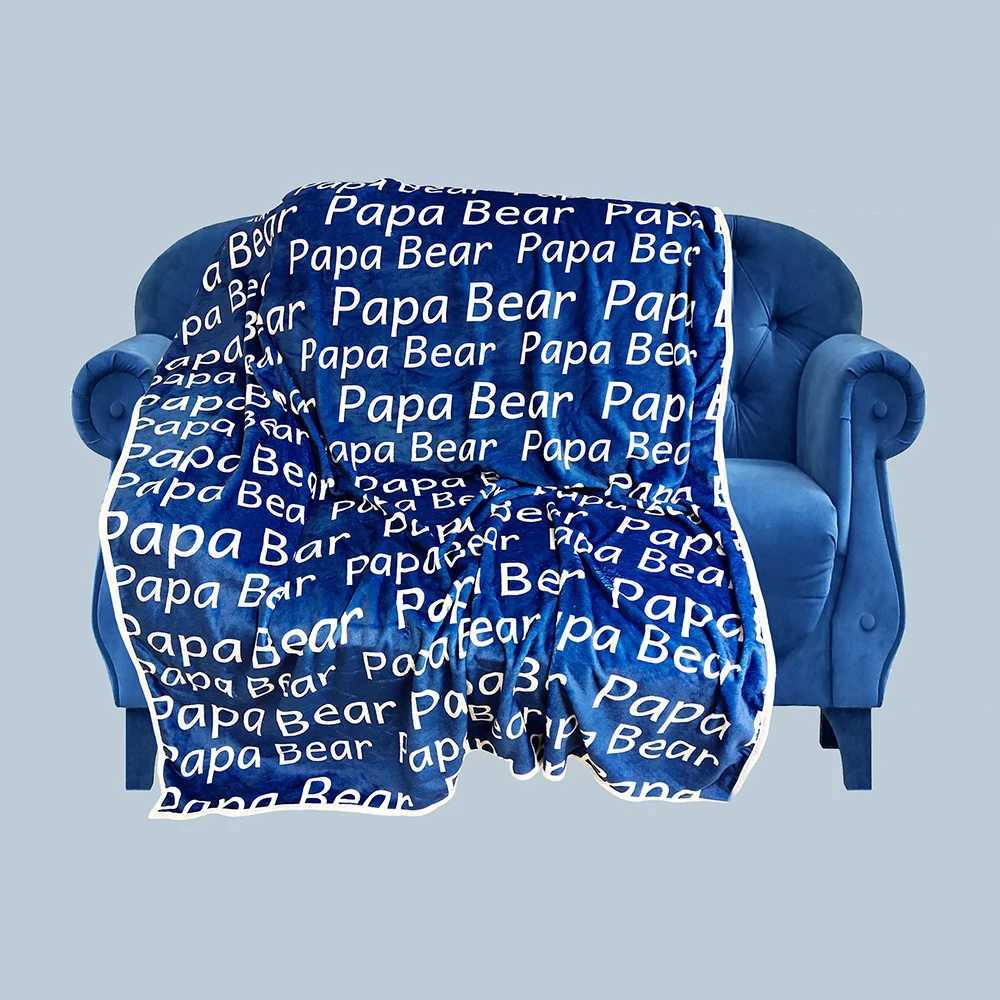 Custom Throw Blanket Name Personalised Childrens Boy Girl Flannel Fleece Blanket For Sofa Bed Anniversary Birthday Gift Y240815