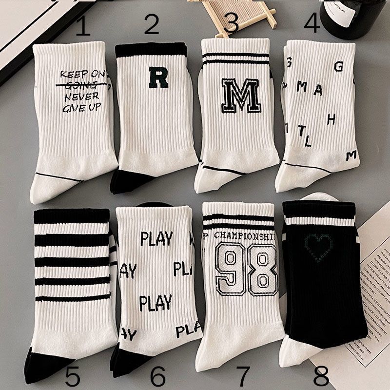 Socks for children Instagram trendy versatile high looks explosive streets midsole socks, autumn student sports midsole socks couple socks