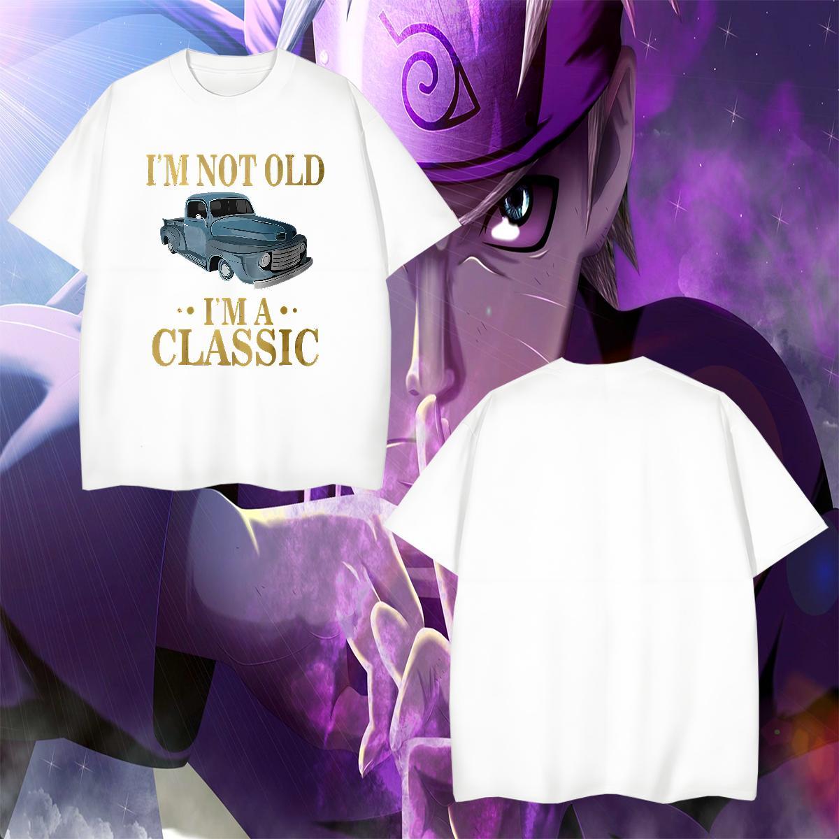 Cool Design car T Shirts Men Street Men Clothes T-Shirt 230g Cotton Stylist Crew Neck Cartoon Printing L-4XL Tops Shirt