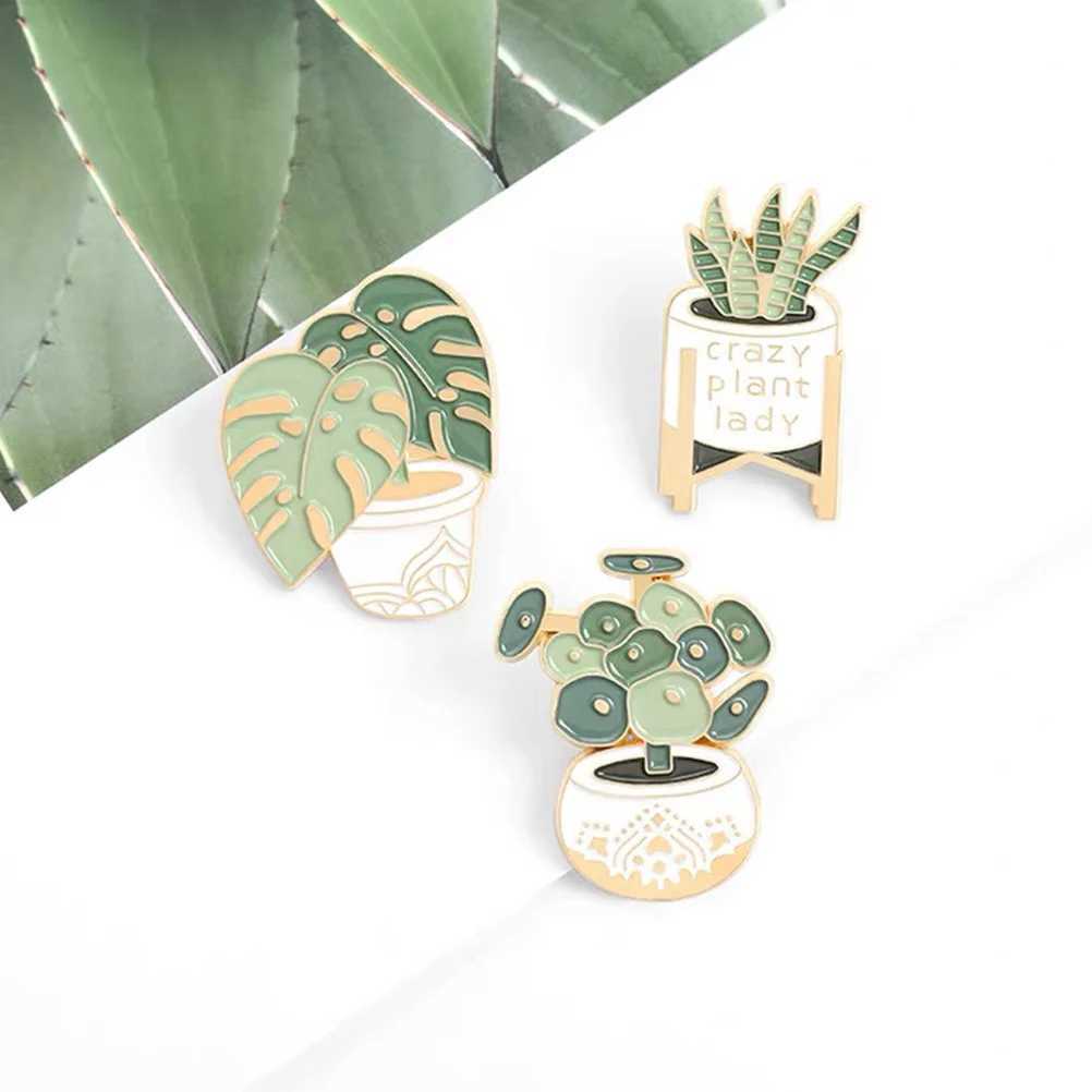 3 pieces of Brooch interesting brooches exquisite clothes Potted Plant fixed letter sweater Miss W240815