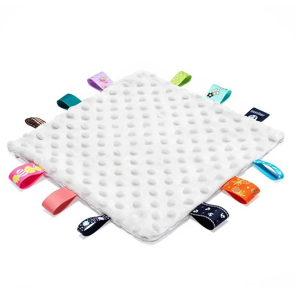 QUSHI Baby Security Blanket Baby Appies Towel Comfy Baby Tag Security Blanket Soft Comforter Plush Soothing Towel for Toddlers Y240815