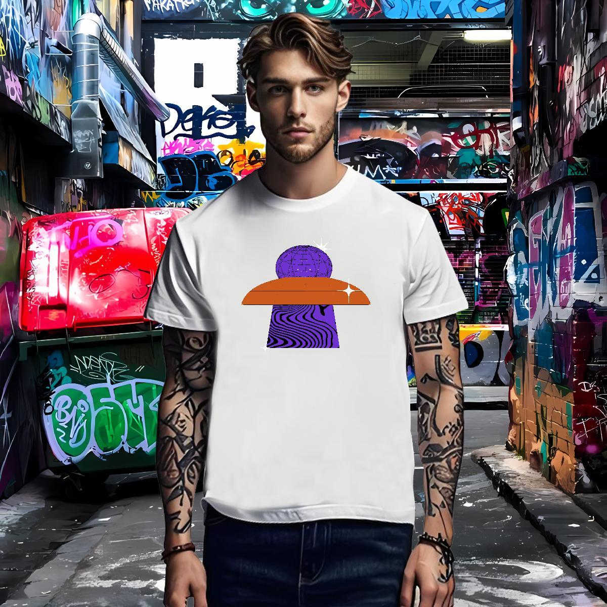 Men T Shirts 100% Cotton 230g universe Street Crew Neck Black White Men Clothes T-Shirt Factory Direct High Quality Polos