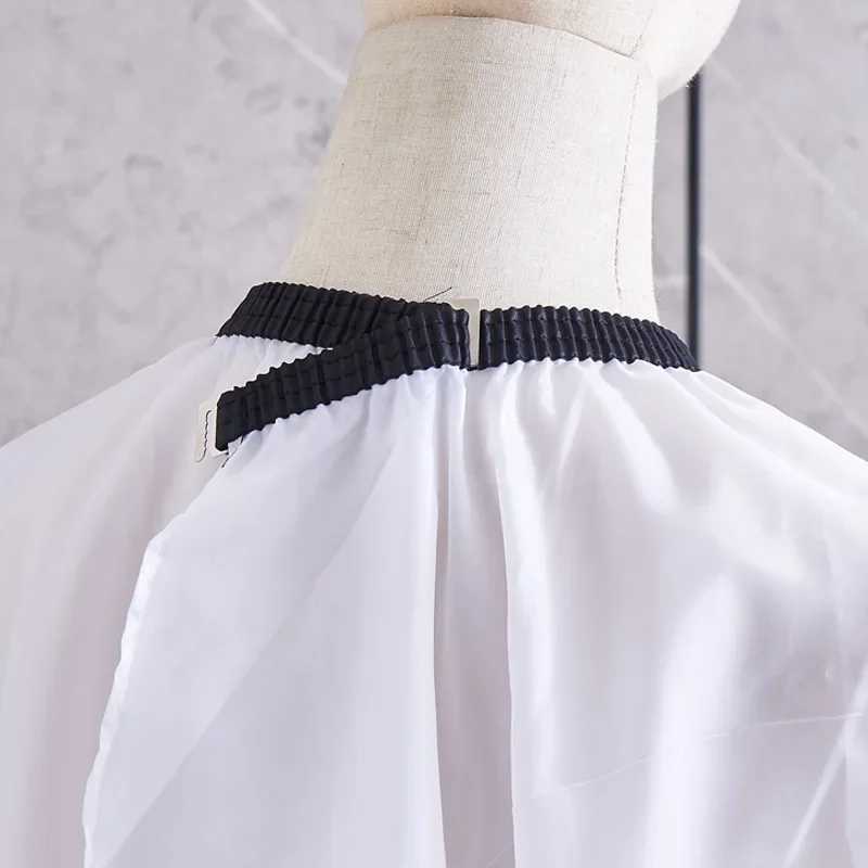 Hair cutting apron hair cutting apron adult waterproof barber open collar apron used as professional hair cutting accessories W240814