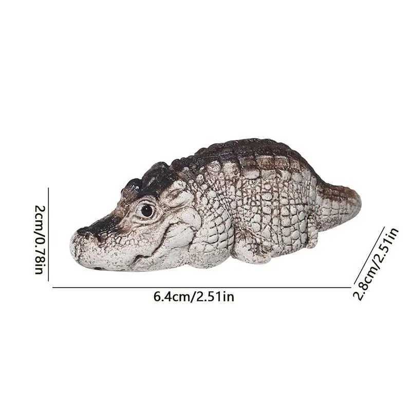 Clay Alligator Crocodile Mini Kung Fu Tea Pet Figurine Lovely Decoration Crocodile Miniatures Home Tabletop Decoration OrnamentXJ240814