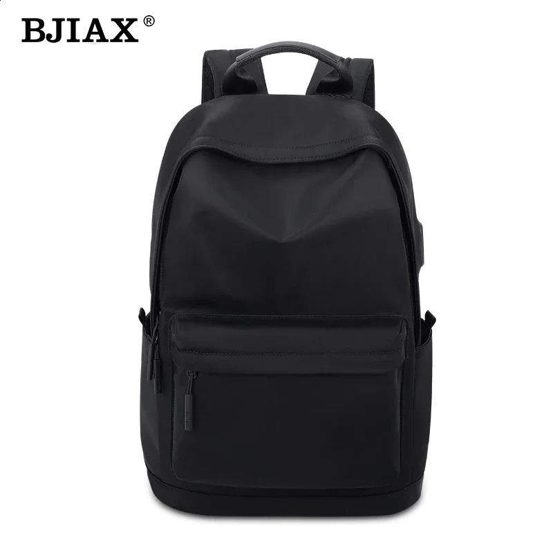 BJIAX Light Fashion Computer Schoolbag Students Backpack Mens Backpack Large Capacity Leisure Travel Canvas Bag 240813