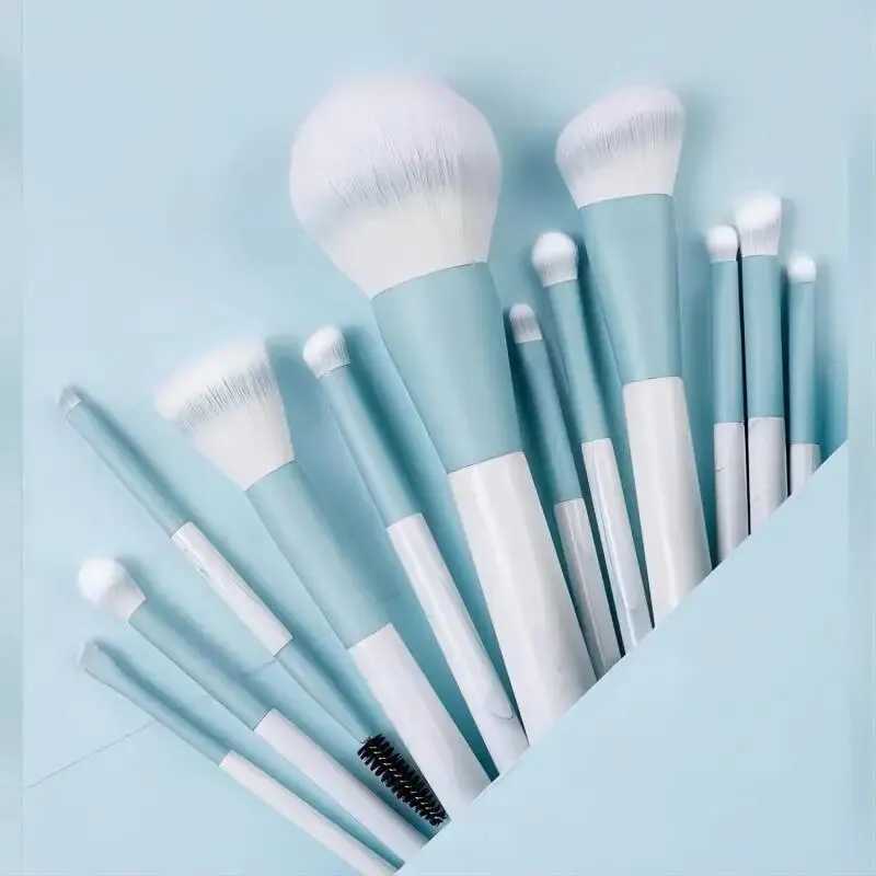 12 piece makeup brush set super soft powder makeup tool beginner points powder blusher brush concealer brush knife edge eyeliner brush W240814