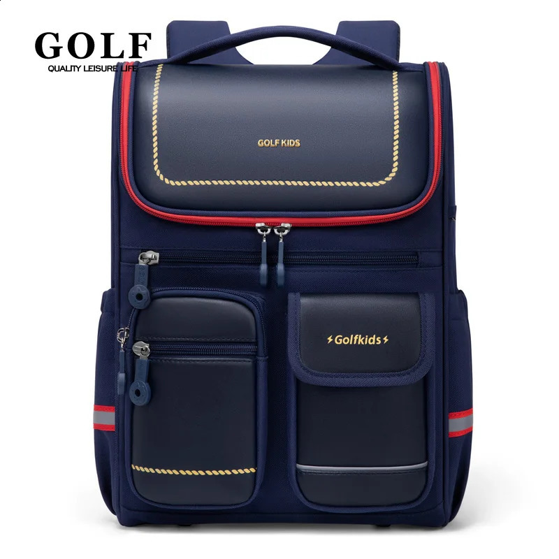 GOLF Primary Child School Backpacks Elementary Children School Backpack Schoolbag Kids Boy Girls Back Pack Bags Multiple Pockets 240812