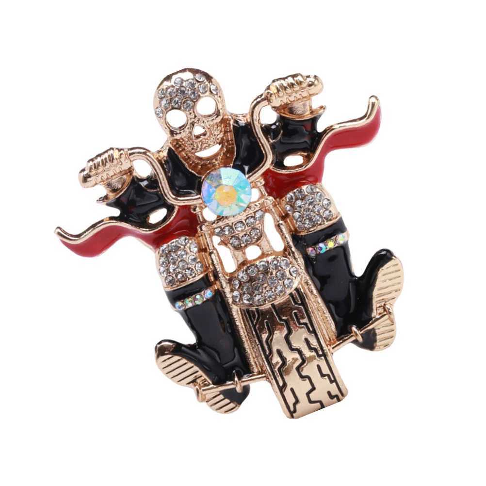 Skeleton brooch party costume decoration Halloween alloy brooch costume lapel brooch unique retro W240815