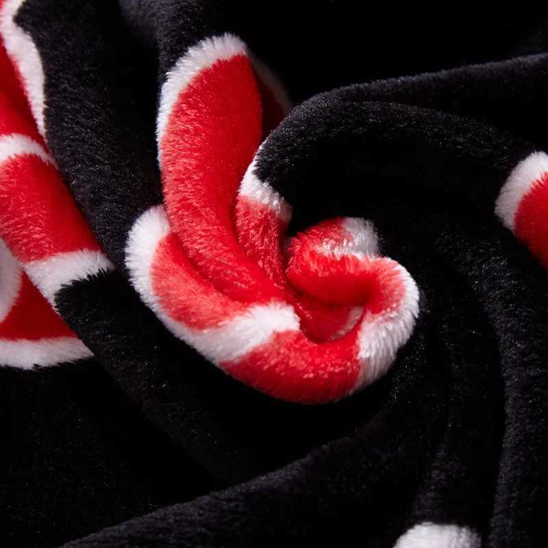 Anime Hokage Akatsuki Blanket Red Cloud Soft Warm Coral Fleece Throw Home Plush Bedroom Sheet Cosplay Winter Children Y240815