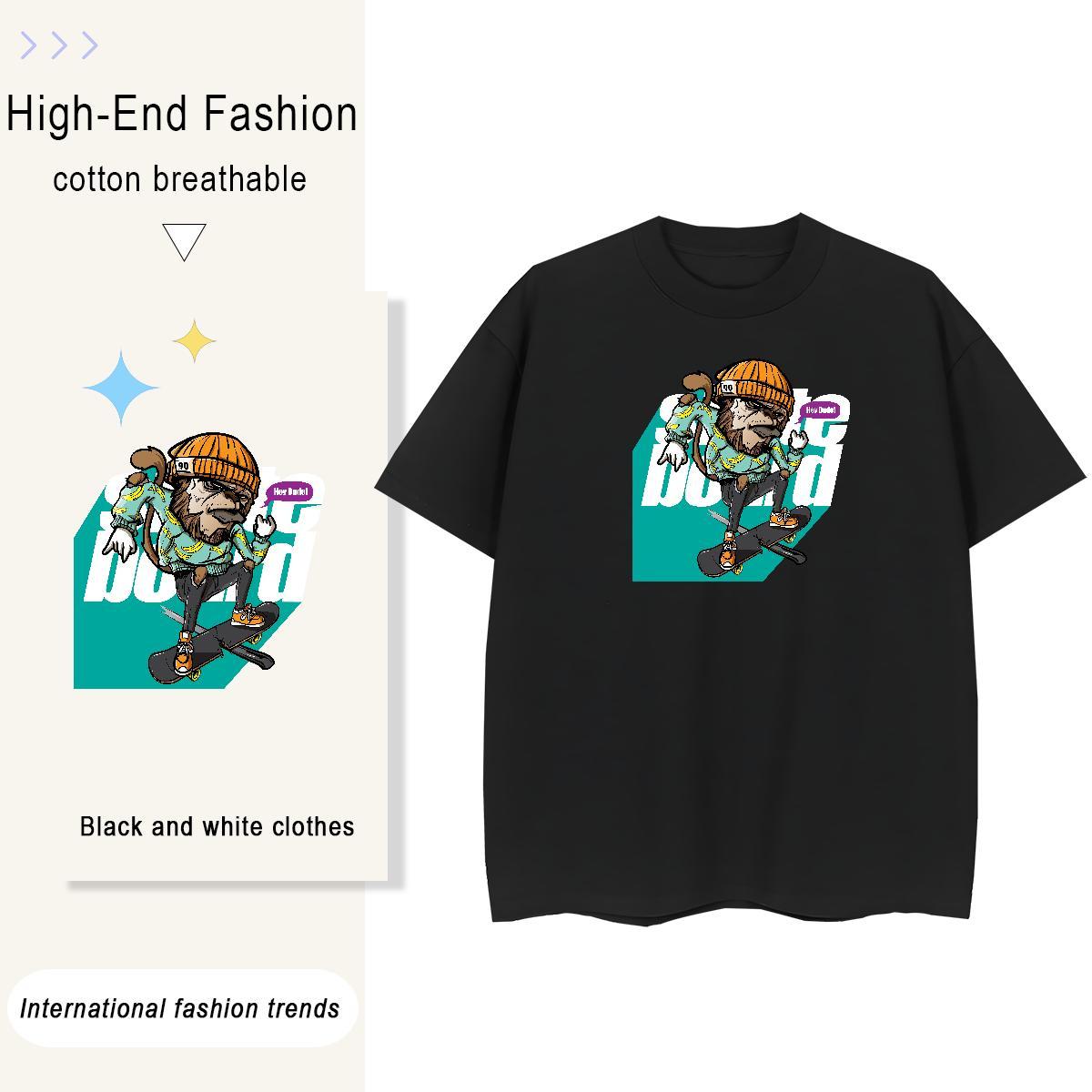 Popular Mens Tshirts Daily Outfit 230g Cotton Graphic Pure Cotton skateboarding T-Shirts Designer Clothings