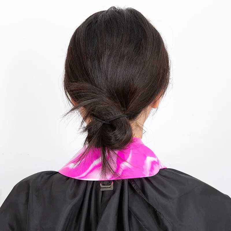 Colored silicone stylist cuts collars hair dyes shawls waterproof necks shawls salons professional hairdressers shawls W240814