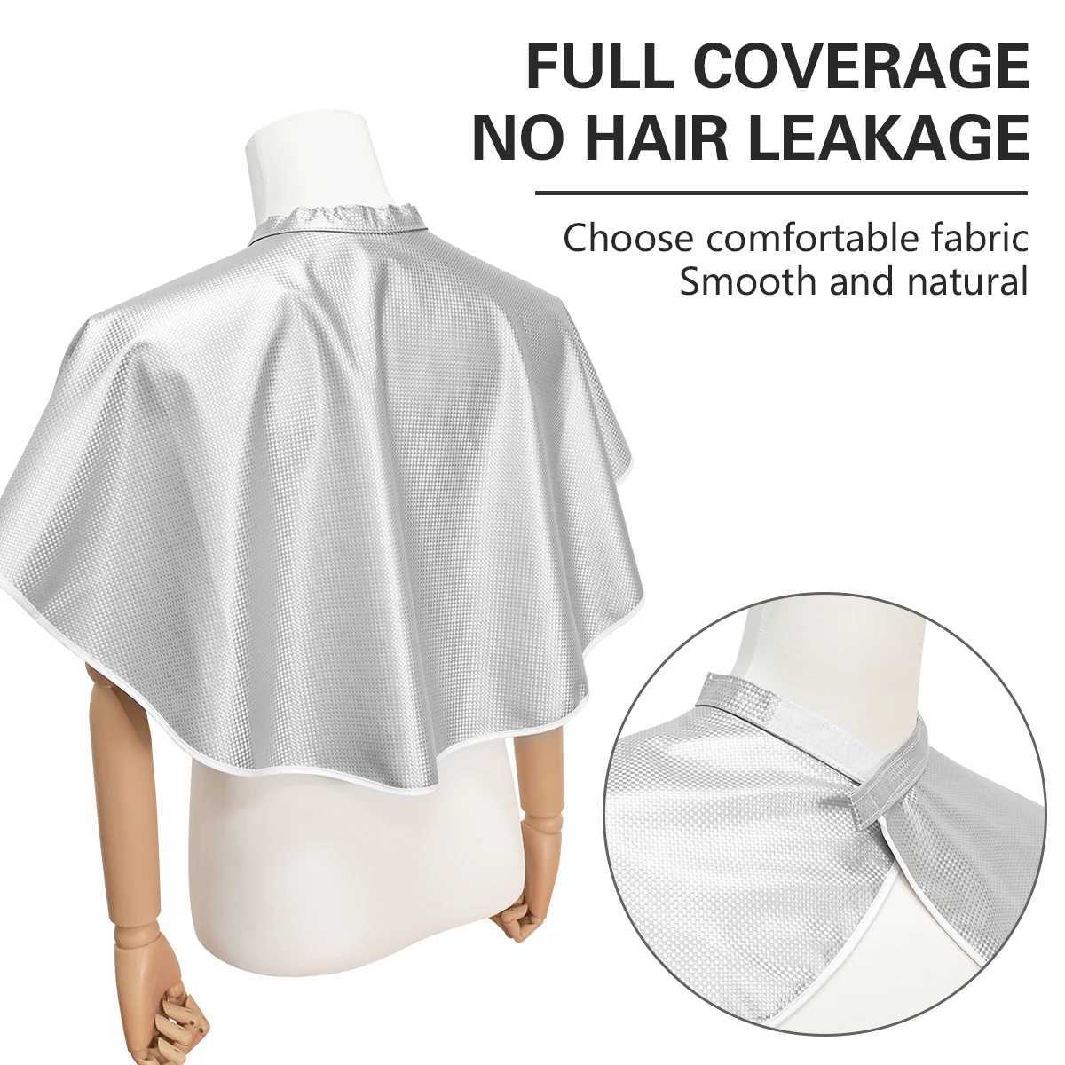 Hair Color Cape Barber Waterproof Hair Color Shawl Cape Barber Stylist Packaging Durable Waterproof Non Adhesive W240814