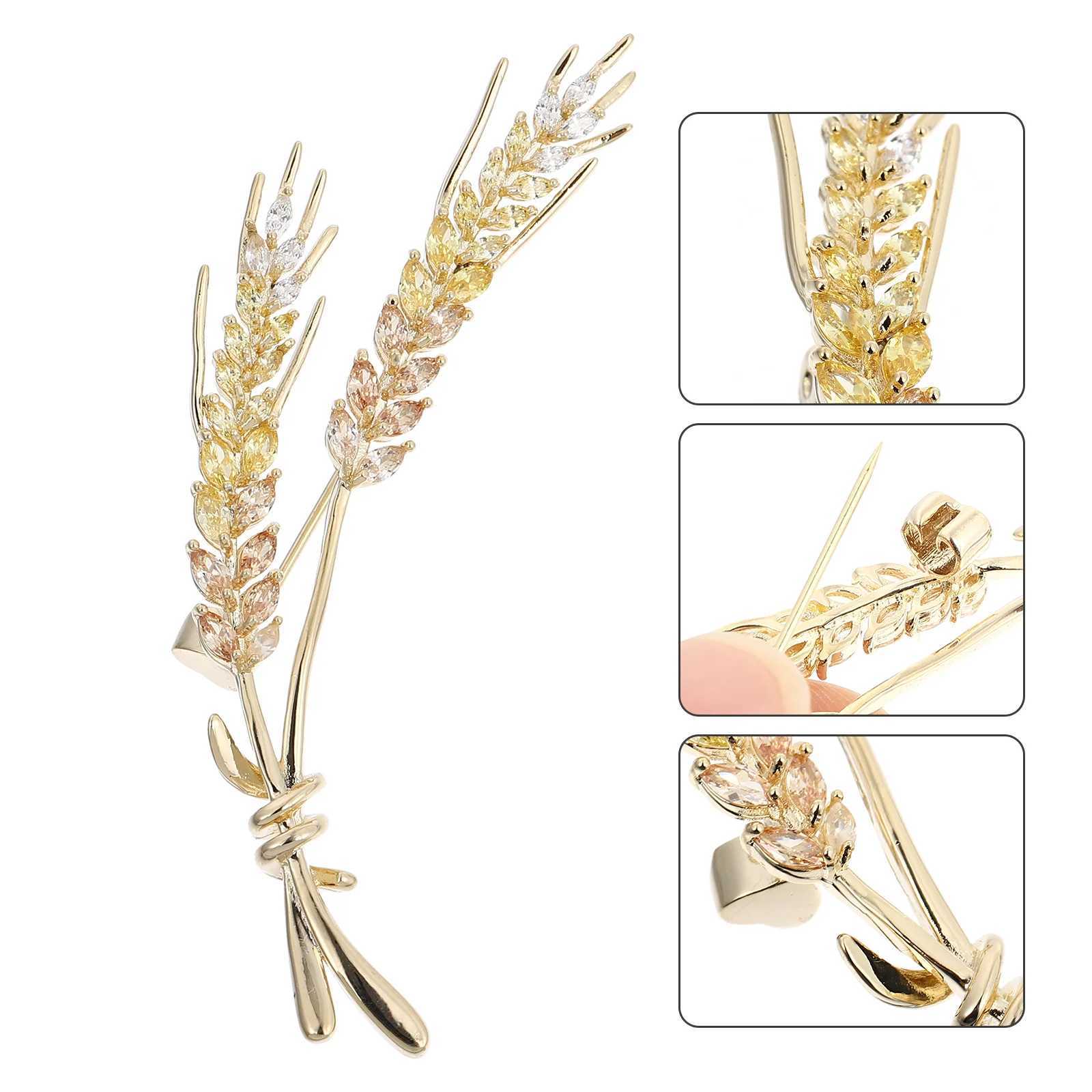 Brooch Pants exquisitely decorated alloy cute shape Brooches wheat spike brooch decorated copper corset W240815