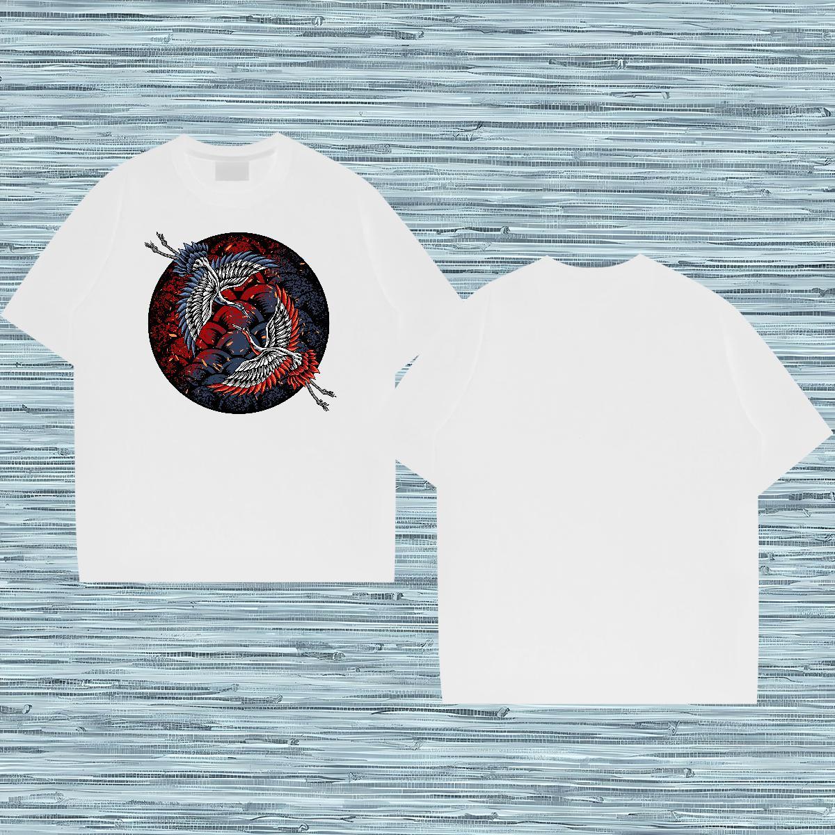 TOP Quality T Shirt For Man beautiful Breathable Short Sleeve Street Custom Print Plus Size 230g Cotton Men Tshirts New Designer Tops