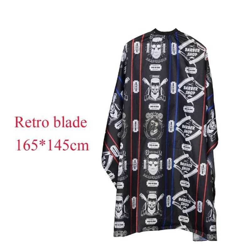 Hairdressing Coth pattern hair cutting waterproof cloth salon hairdresser Cape professional hairstylist retro apron hairstylist Cape W240814